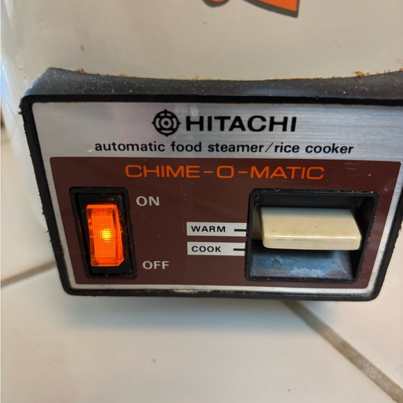 vintage Hitachi ChimeOmatic automatic food steamer/rice cooker 5.6cups tested - Picture 3 of 11